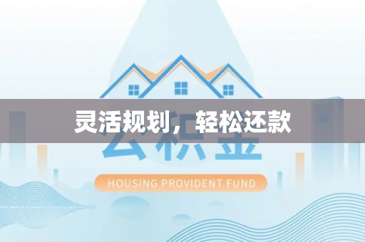 原平灵活规划，轻松还款
