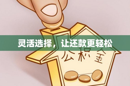 原平灵活选择，让还款更轻松