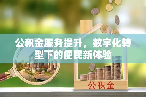 原平公积金服务提升，数字化转型下的便民新体验